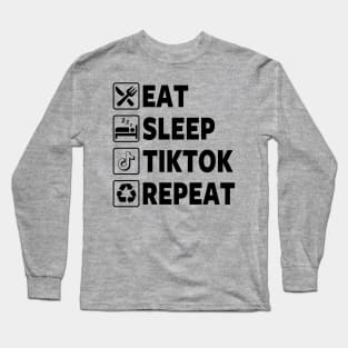 Funny Tiktok Tiktoker Meme Long Sleeve T-Shirt